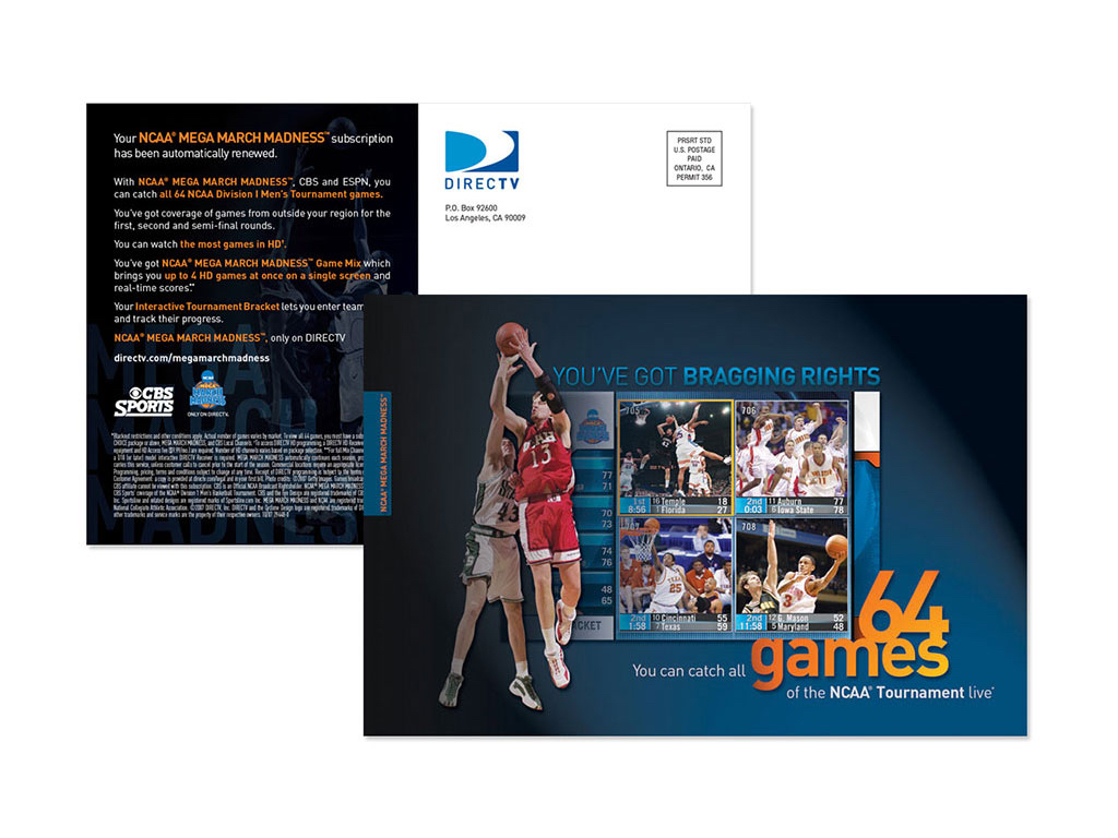 NCAA MEGA MARCH MADNESS Direct Mail