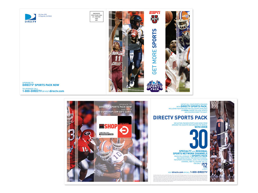 DIRECTV SPORTS PACK Direct Mail
